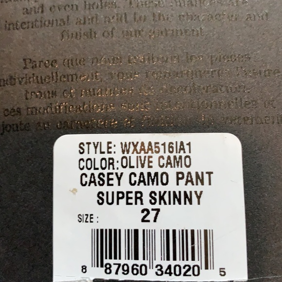 NWT- Sold out! True Religion Casey Camouflage Jean - Picture 8 of 8